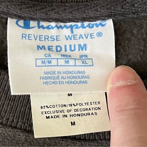 Champion Reverse Weave Short Sleeve Sweatshirt Vintage 90’s - Picture 3 of 12